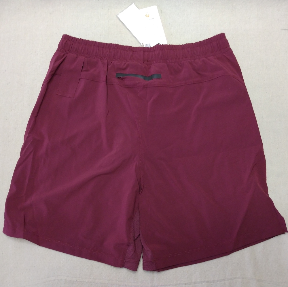 ASRV Men's 7" Liner Shorts in Rosewood - Picture 2 of 9